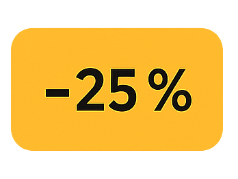 25% Rabatt auf das Paket